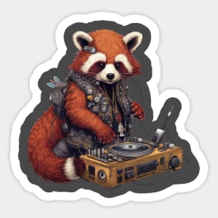 DJ Red Panda Sticker